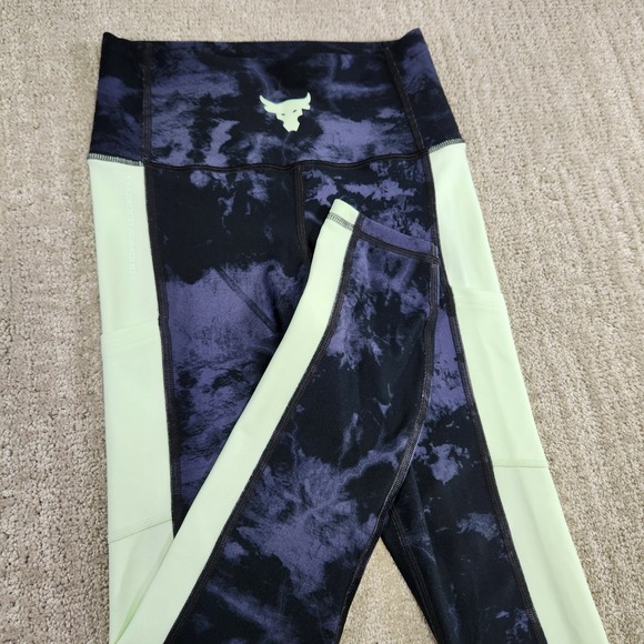 Under Armour Project Rock Womens Size XS Compression Ankle Leggings 1373603 - Picture 1 of 13